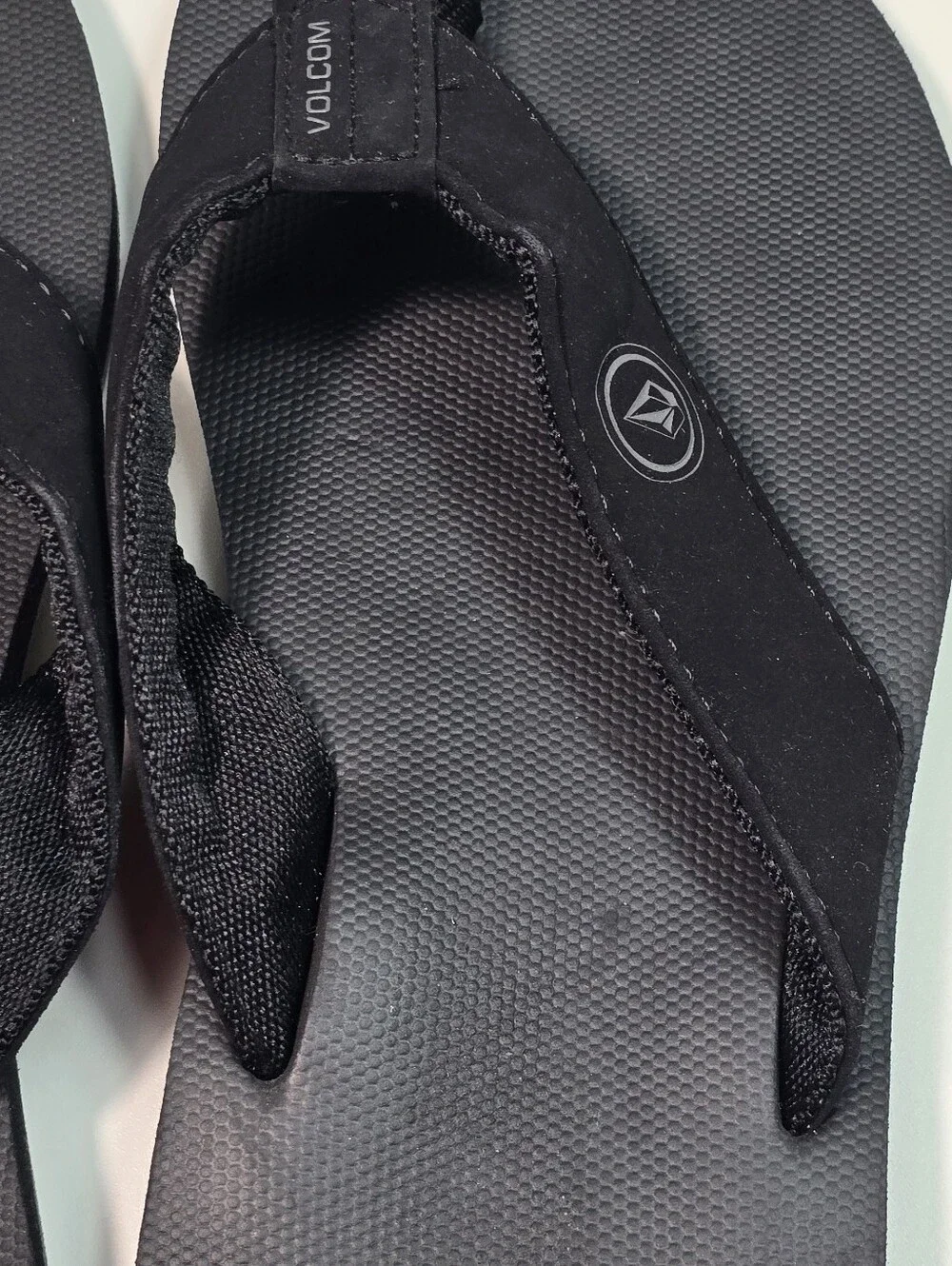 Volcom Black Men's Logo Thong Sandals